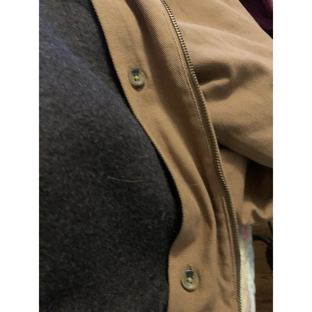 Tri-Mountain Canvas Jacket With Removable Wool Liner 2XL 100% Cotton Outer Shell